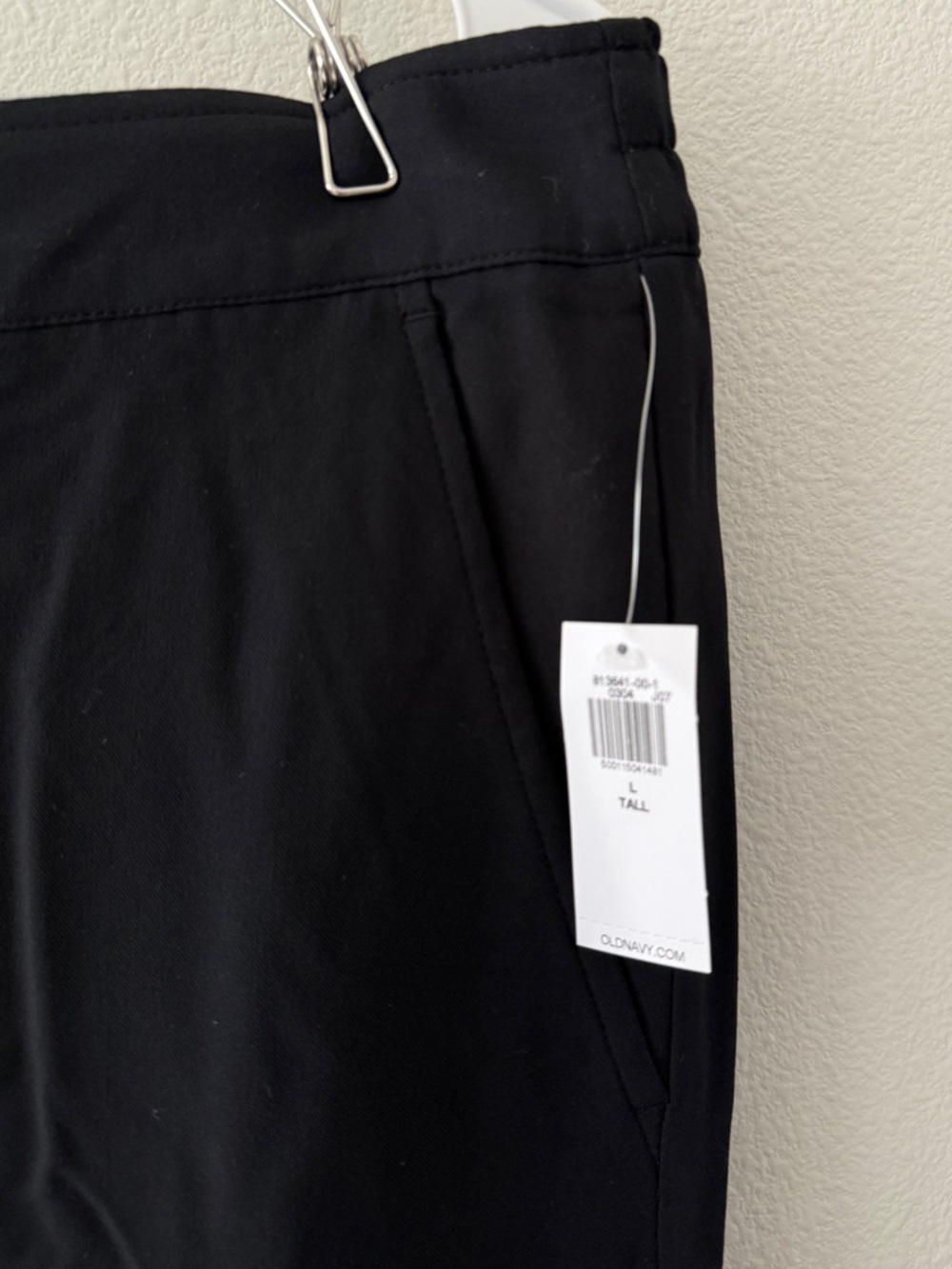 LT Old Navy High Waisted Playa Wide Leg Pants Black Large Tall - Picture 6 of 11